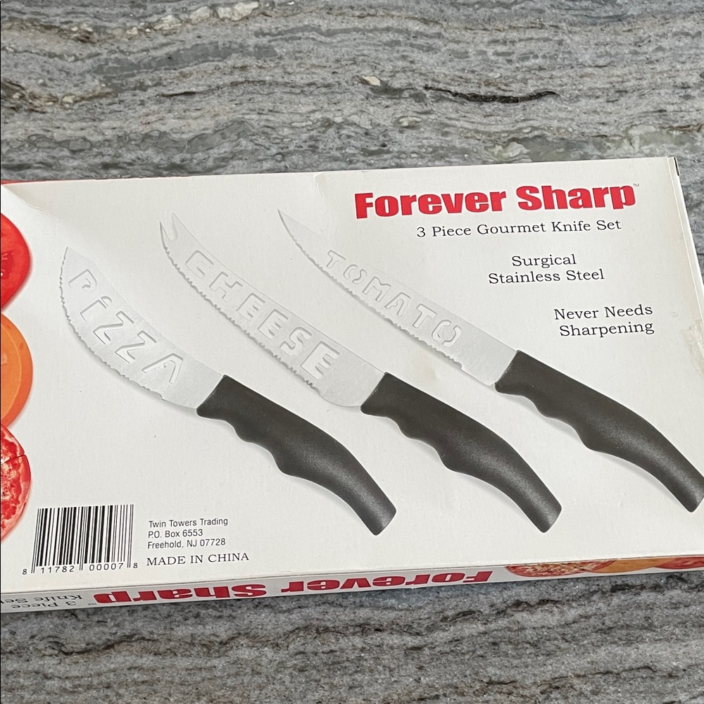 Forever Sharp Knife Sets - Black Handles - 2 different sets - Picture 3 of 5